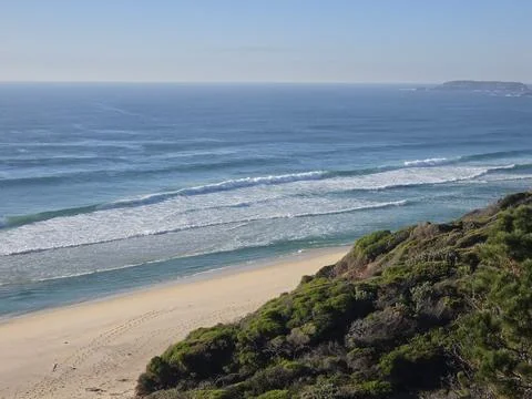 Panoramic Coastal Beach Stock Photos
