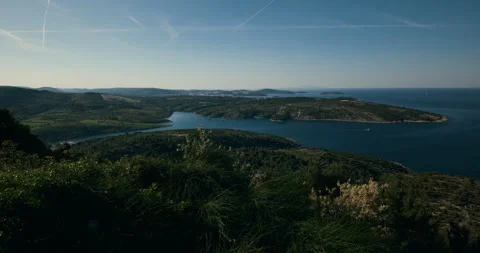 Panoramic Coastal View from Loreto Hill Vídeo Stock 336928687