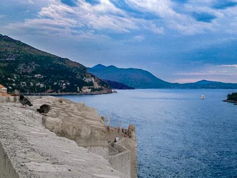 Panoramic Coastline View Stock-Fotos