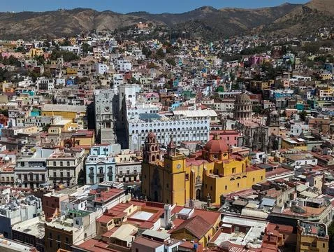 Panoramic Colonial View Stock Photos