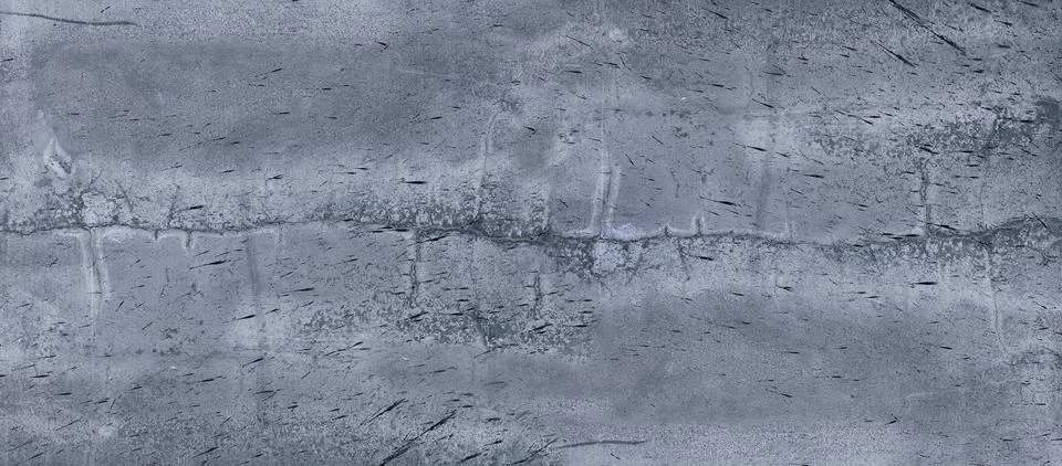 Panoramic concrete wall with cracks and pattern Stock Photos