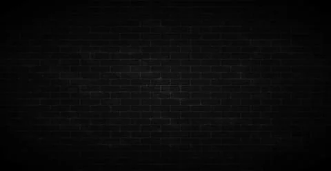 Panoramic dark background texture smooth brickwork - Vector Stock Illustration