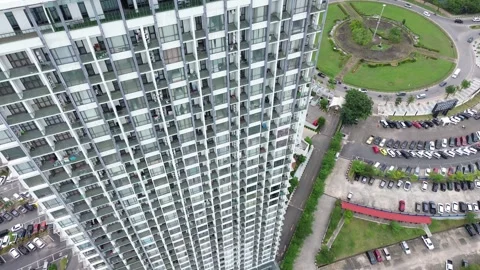 Panoramic Drone Climb Captures Vibrant Cityscapes with Contemporary Skylines. Stock Footage 319608456