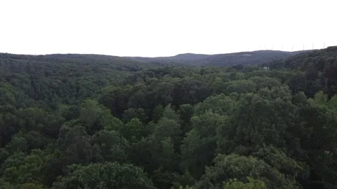 A Panoramic Drone Flight of a Rural Area in Pennsylvania in the Summer Stock Footage 157663944