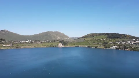 Panoramic drone view of D'Averno, Southern Italy Stock-Footage 271371301