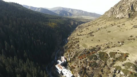 Panoramic drone view of nature landscape , panoramic landscape aerial view Stock Footage 339031682