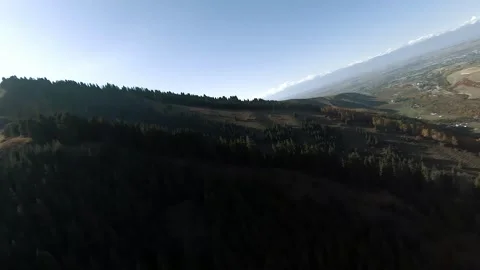 Panoramic drone view of nature landscape , panoramic landscape aerial view Stock Footage 339031998