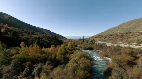 Panoramic drone view of nature landscape , panoramic landscape aerial view Stock Footage 339032071