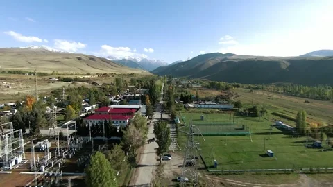 Panoramic drone view of nature landscape , panoramic landscape aerial view Stock Footage 339032343