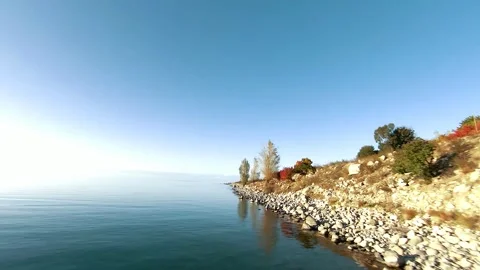 Panoramic drone view of nature landscape , panoramic landscape aerial view Stock Footage 339034011