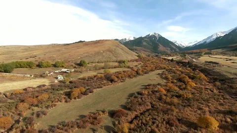 Panoramic drone view of nature landscape , panoramic landscape aerial view Stock Footage 339037176