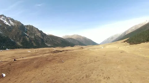 Panoramic drone view of nature landscape , panoramic landscape aerial view Stock Footage 339037703
