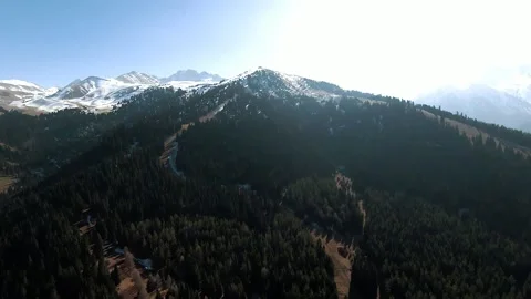Panoramic drone view of nature landscape , panoramic landscape aerial view Stock Footage 339038365
