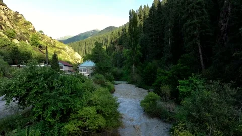 Panoramic drone view of nature landscape , panoramic landscape aerial view Stock Footage 339039280