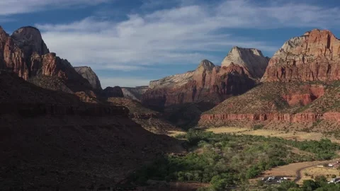 A Panoramic Drone View of Red Canyon in 4K 스톡 동영상 160571955