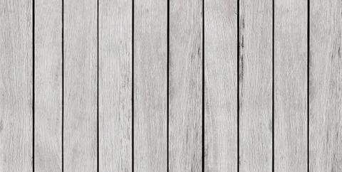 Panoramic, empty, white wood background, texture with copy space Stock Photos