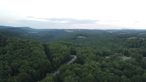 A Panoramic Establishing Drone Flight With a Gentle Panning Motion to the Left Stock-Footage 157720692