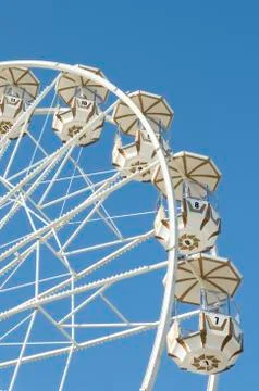 Panoramic ferris wheel Stock Photos