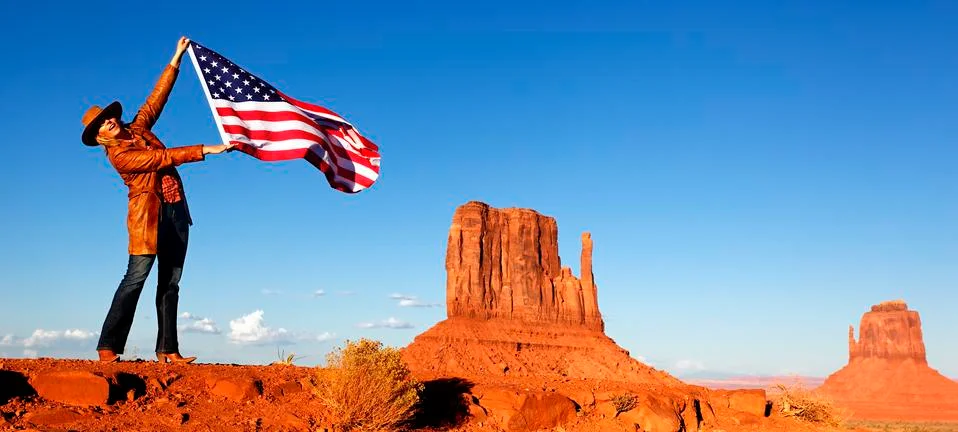 Panoramic flag Stock Photos