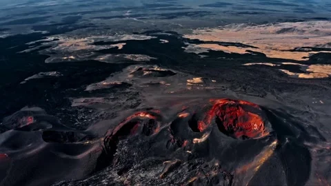Panoramic flight over a diverse, rugged landscape Stock Footage 316802098