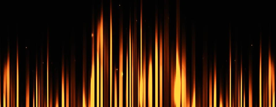 Panoramic glowing blurred light stripes in motion over on abstract background Stock Illustration