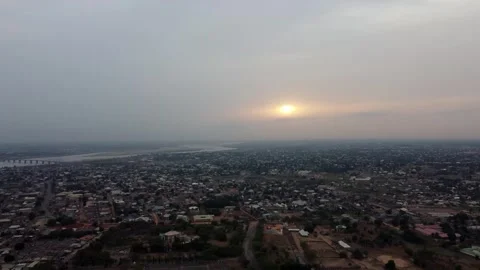 Panoramic golden hour Stock Footage 270541389