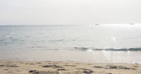 Panoramic horizont view of costa rei beach Stock Footage 88698329
