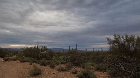 Panoramic hyperlapse in the desert of Arizona motion time-lapse Video stock 102388067