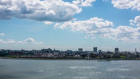 Panoramic HyperLapse of Kazan at Summer sunny day Stock-Footage 84780467