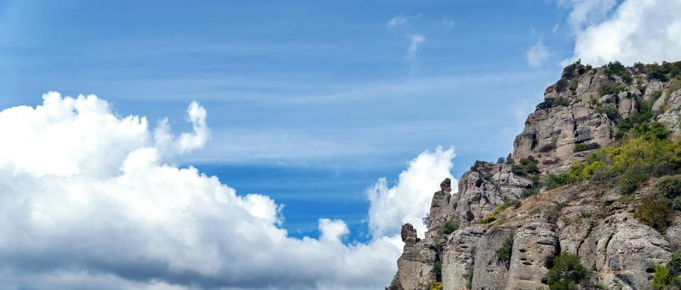 Panoramic image of Mountain Stock Photos