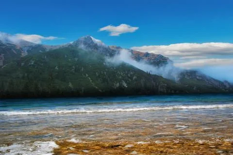 Panoramic image of the sea Stock Photos