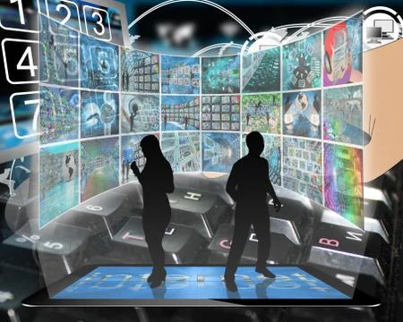 Panoramic interface イラスト素材