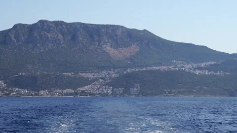 Panoramic Kas city view Stock Footage 286266000