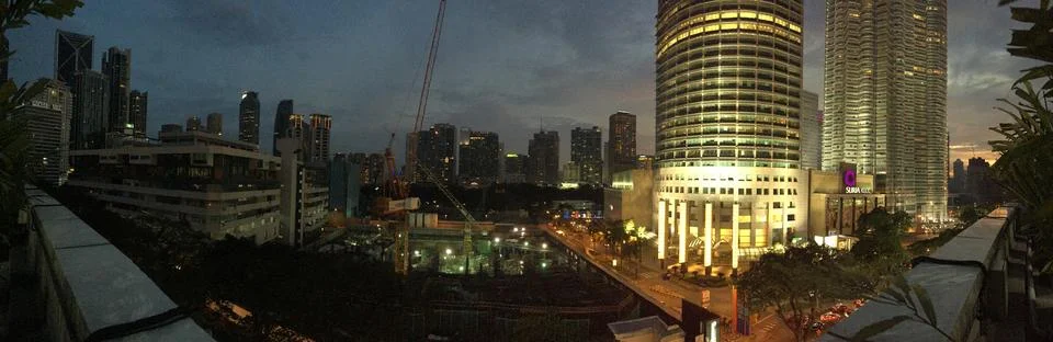 Panoramic of KL Stockfoto's