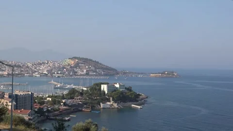 Panoramic Kusadasi view. Stock Footage 166018393