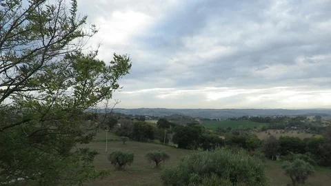 Panoramic landscape Stock Footage 98187569