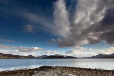 Panoramic landscape at the kyle Stock Photos