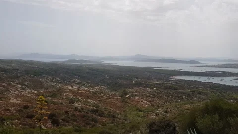 Panoramic landscape la maddalena Stock Footage 159976574