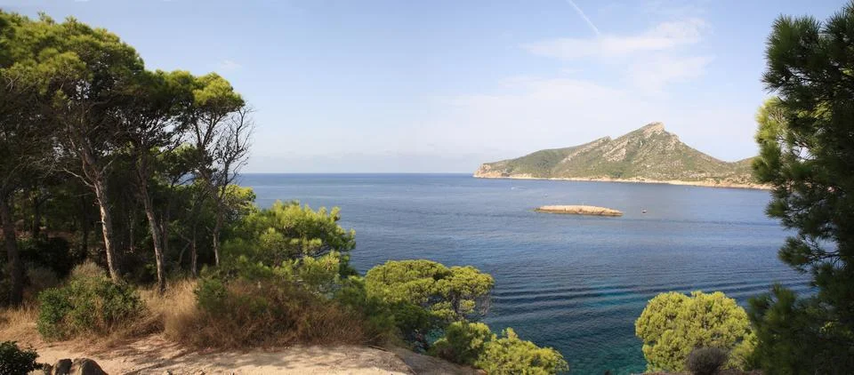 Panoramic landscape on majorca Stock Photos