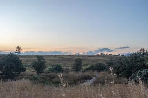 Panoramic Landscape at Sunset from El Diente in Zapopan, Jalisco Stock Photos
