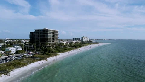 Panoramic Landscape View of South Florida Shoreline Stock Footage 167693465