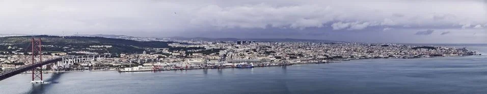Panoramic Lisbon Stock Photos