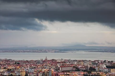 Panoramic Lisbon Stock Photos