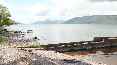 Panoramic of Loch Ness Video stock 11236013