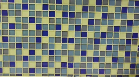 Panoramic of Mosaic wall. Stock Footage 10884300