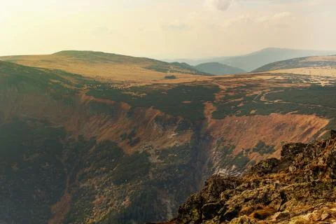Panoramic mountain tops Foto stock