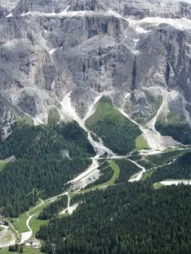 Panoramic mountain view Stock Photos