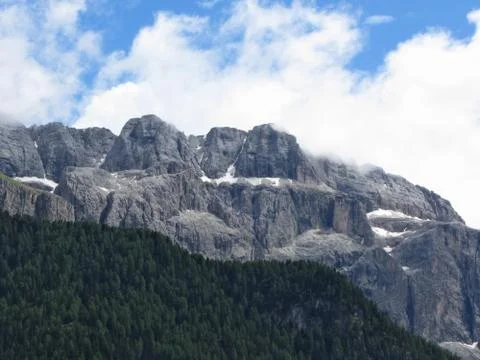 Panoramic mountain view Stock Photos