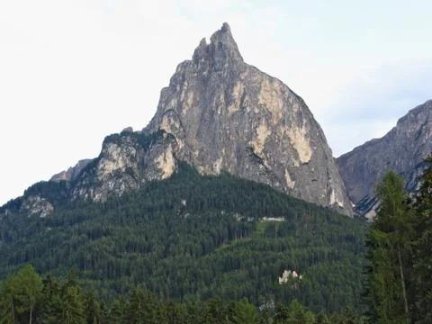 Panoramic mountain view Stock Photos