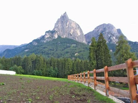 Panoramic mountain view Stock Photos